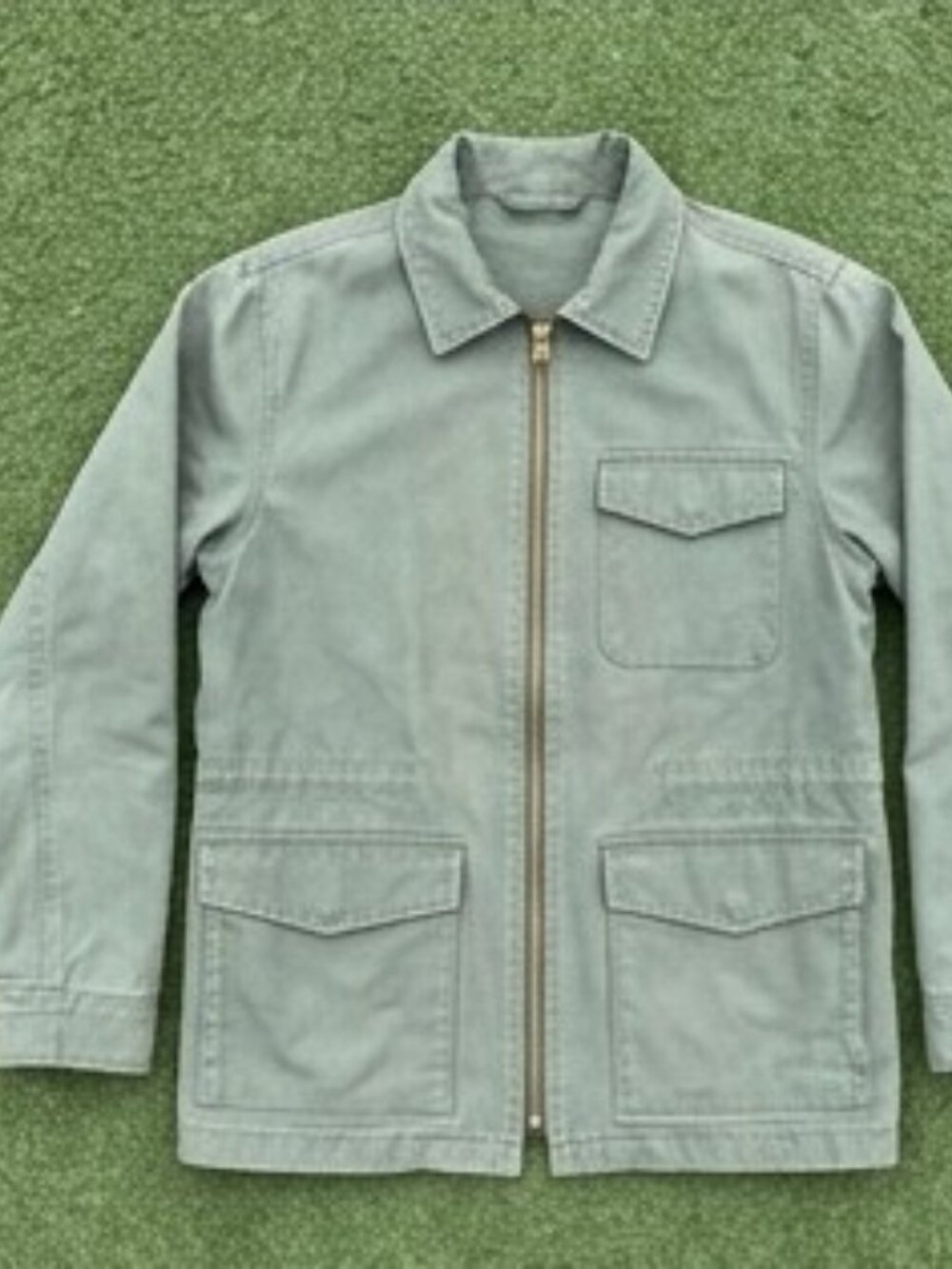 mint green jacket